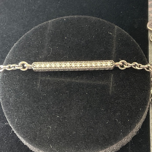 Pandora heart and diamond bar bracelet - Picture 1 of 5